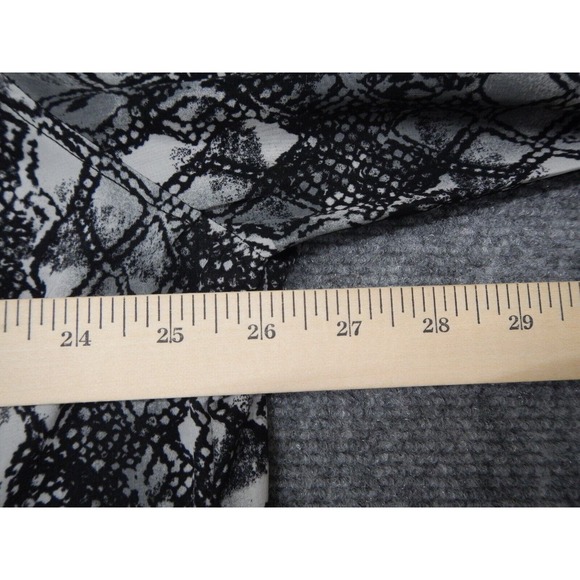 George Button Up Shirt Plus Size 2X Black White Argyle Diamond Pattern Collared - Picture 7 of 8